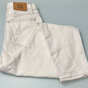 BDG Urban Outfitters White High-Rise Mom Jeans